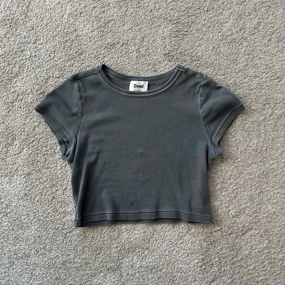 Charcoal Gray Elwood Crop Top